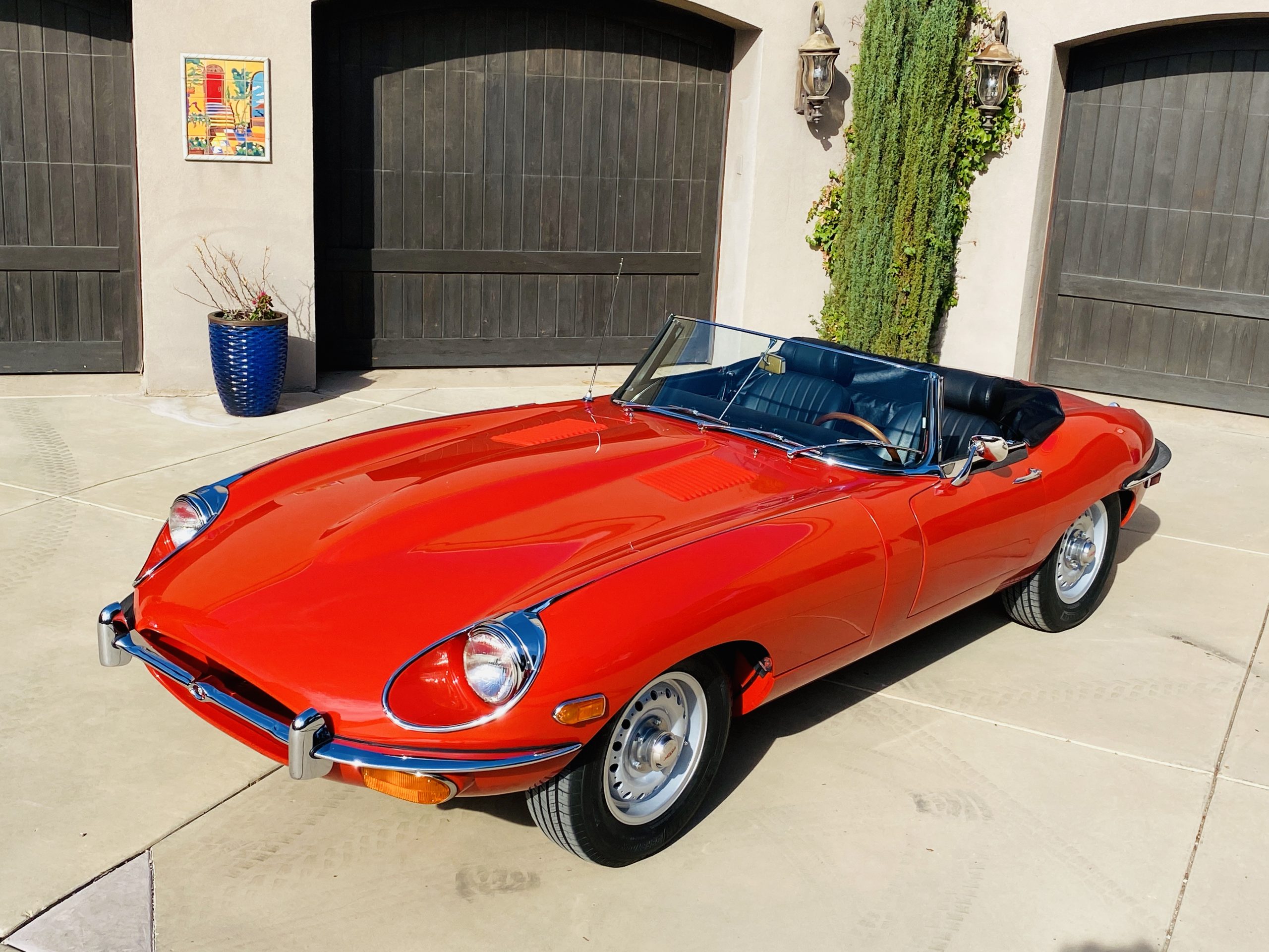 1970 Jaguar XKE Series 2 OTS Roadster- Red-Black