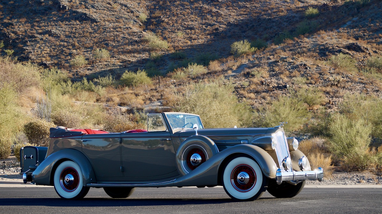 1936 Packard Twelve Convertible Sedan with Division