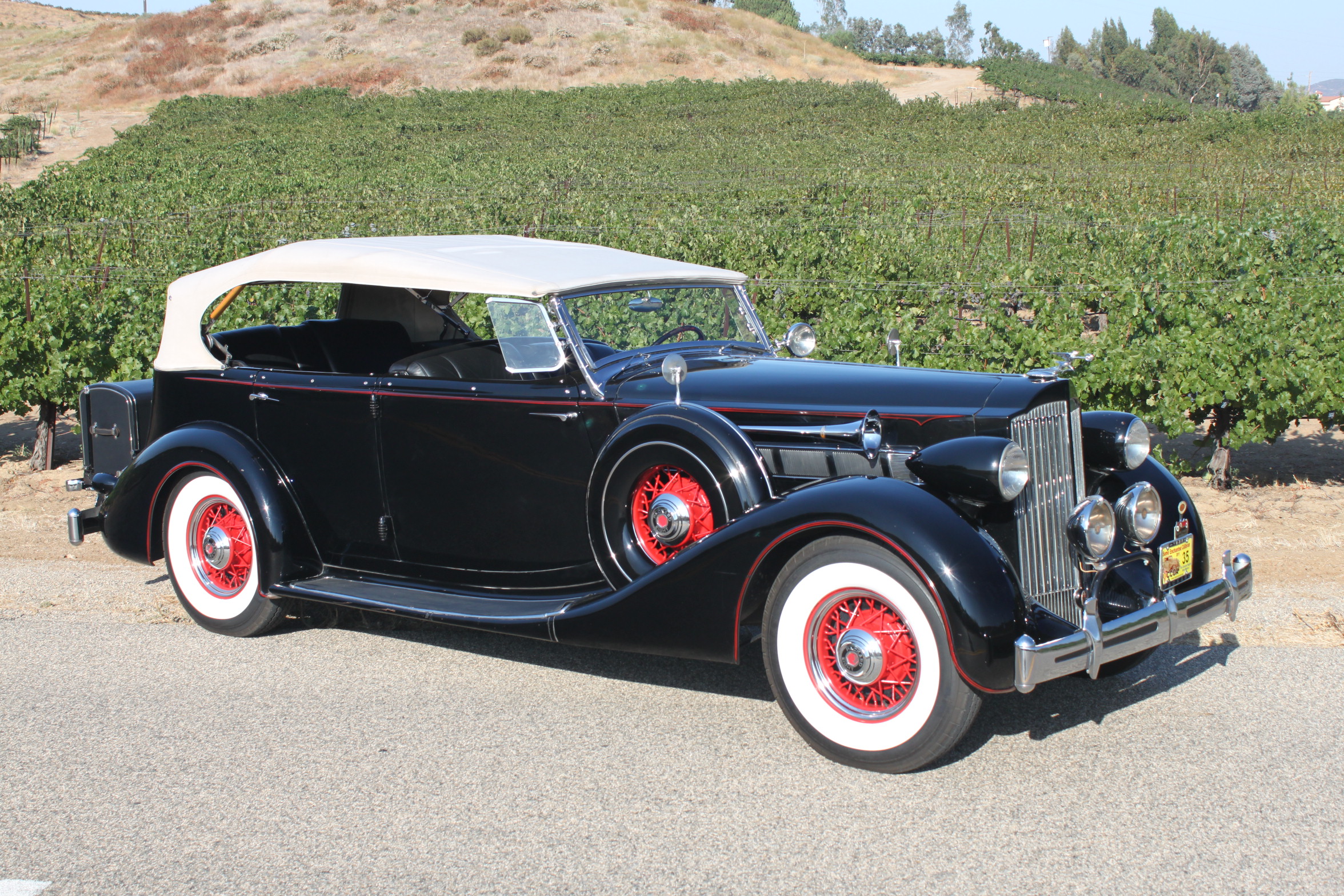 1935 Packard Eight, Phaeton, 45k Miles, Award Winner!